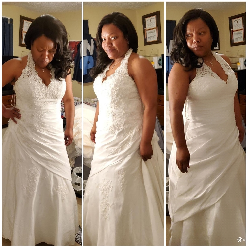 Wedding dress size 16P...